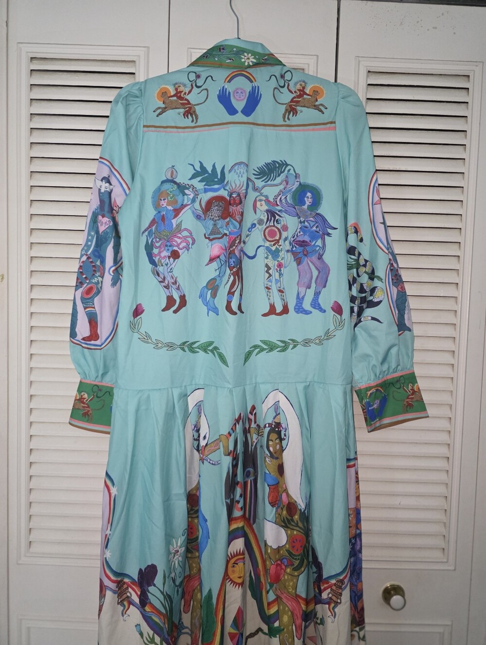 ALEMAIS Multicolor Evergreen Shirt Dress - Picture 11 of 16